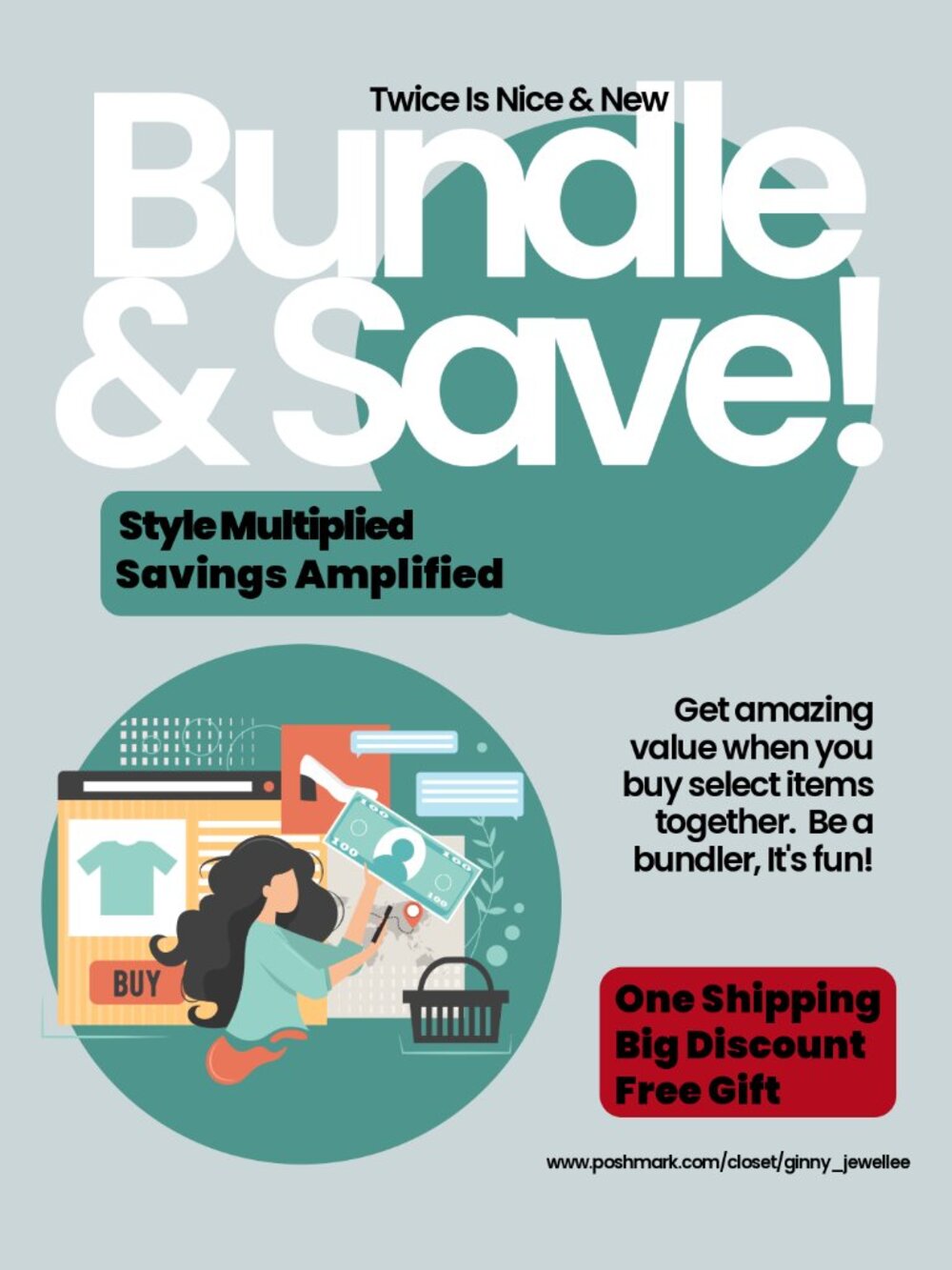 📦 Create a Bundle! One Shipping Fee + Discount + Free Gift